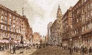 richard wagner the graben, one of the principal streets in vienna Sweden oil painting artist